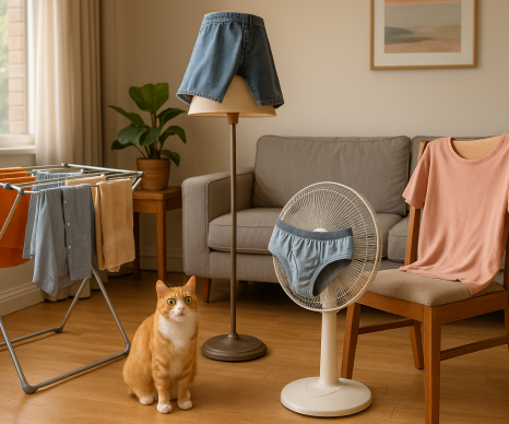 Сушка білизни в квартирі без балкона